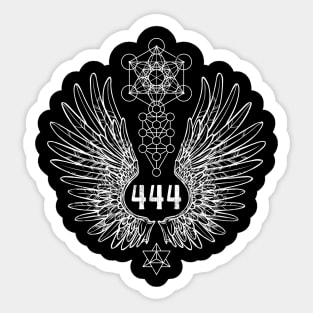 Angel Number 444 Sacred Geometry Sticker